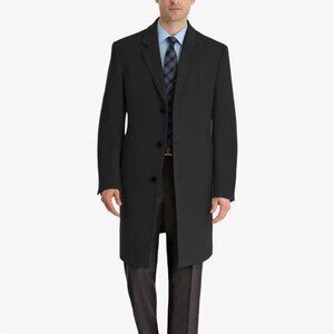 Lauren Ralph Lauren Men's Luther Wool-Blend Topcoat - Black